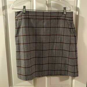 Plaid mini skirt